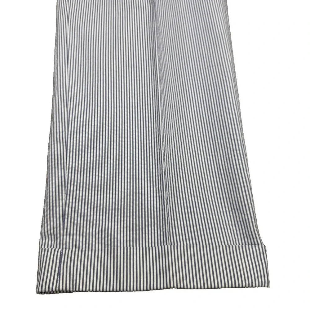 Brooks Brothers Pants Mens 36X32 Genuine Seersucker Blue White Cuffed